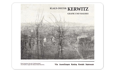 <span style="font-weight: bold">Klaus Dieter Kerwitz</span><br />Internetseite – Startseite Willkommen<br />Gestaltung und Programmierung