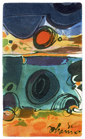 <span style="font-weight: bold">Bach in der Toscana</span><br />von Johanna Kerwitz, 40 x 66 cm